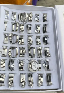 stainless steel wedding ring sets