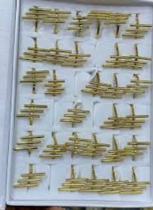 Stainless Steel Triple Bar Rings.