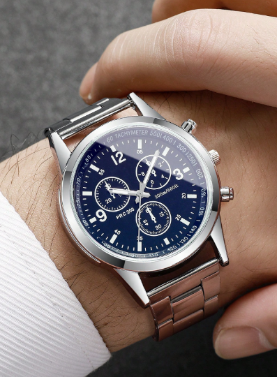 Numeric Scale Dial Classic Quartz Wrist Watch