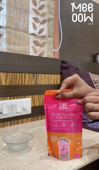 4-in-1 Turmeric Bikini Hair Removal Wax Powder Mask | Fee Delivery