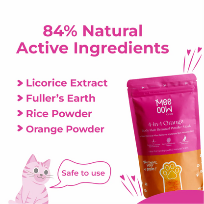 4-in-1 Turmeric Bikini Hair Removal Wax Powder Mask | Fee Delivery